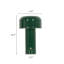 Lampe de table ronde contemporaine à 1 lumière avec abat-jour champignon en acrylique opaque et finition vert foncé pour bars à cocktails d'hôtels, intensité variable (lot de 2)