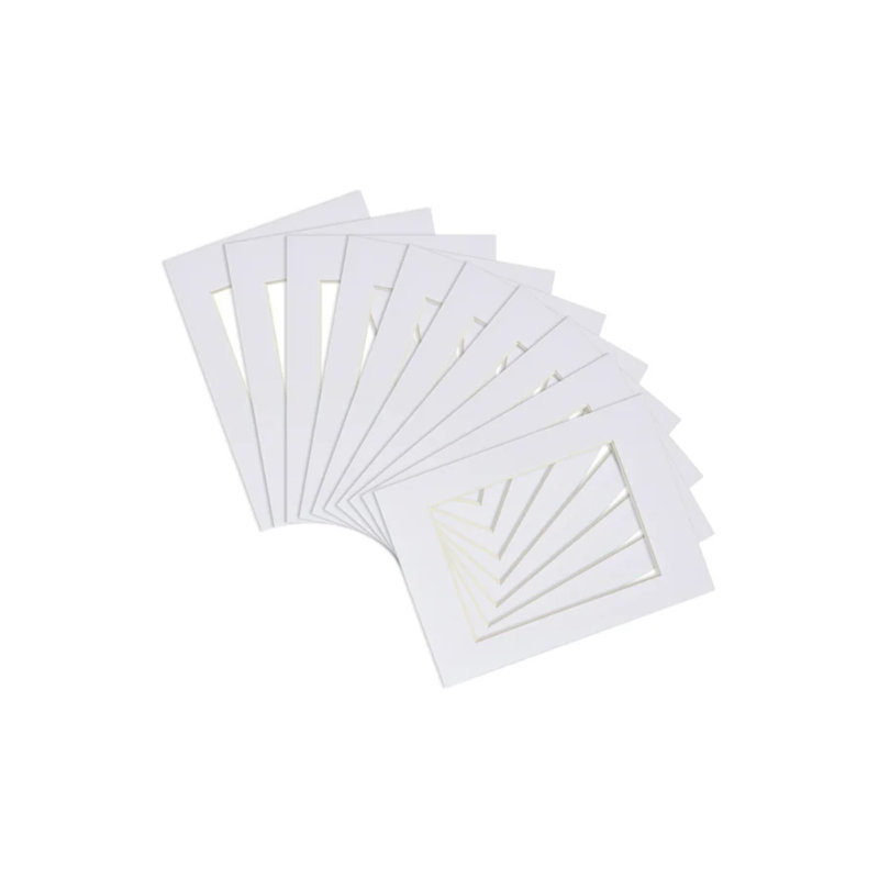 Nicola Spring - Picture Mounts, White, 25cm H x 20cm W x 0.2cm D