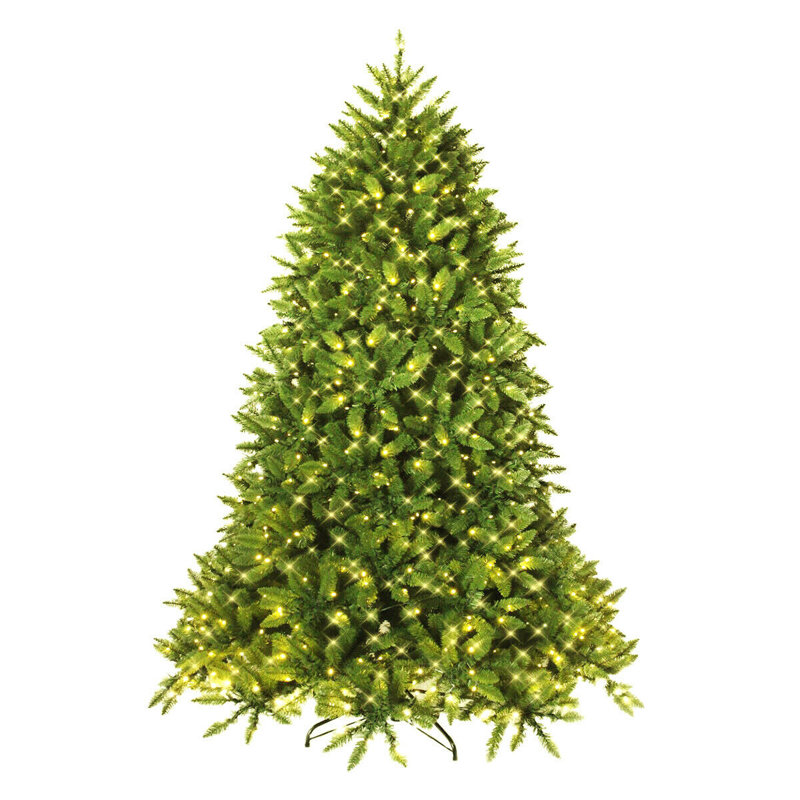 Sapin de Noël artificiel extra vert avec 650 lumières DEL, H 5 pi