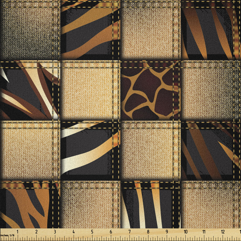 Daeisha Earthy Jeans Denim Inspired in Giraffe and Zebra Fabric