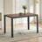 Metal Base Dining Table