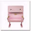 Table de chevet large rose en forme de robot avec DEL et tiroir pivotant-839545519