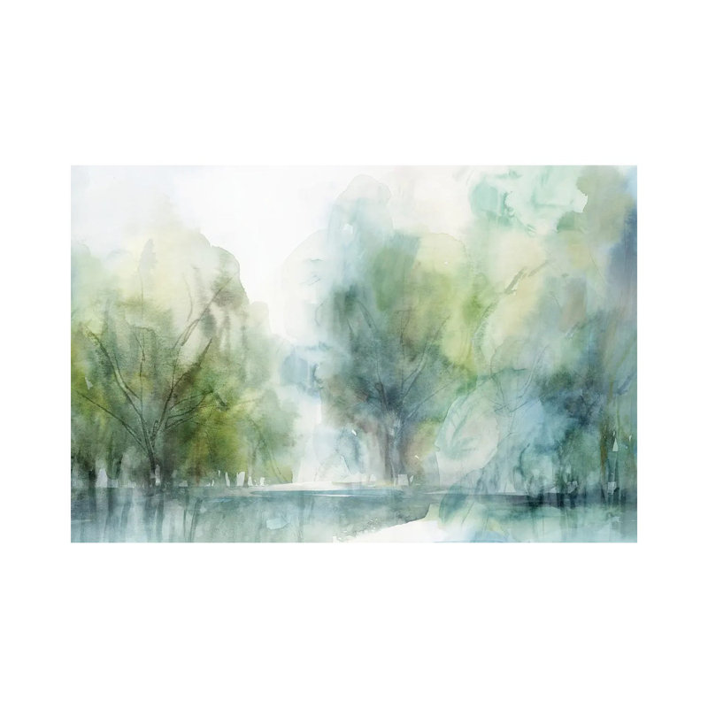 Blue Silence by Isabelle Z - Painting on Canvas, 101.6 cm H x 66.04 cm W x 1.91 cm D, Wrapped Canvas