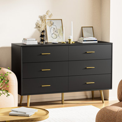 Commode double 6 tiroirs l 47,25 po Kamily