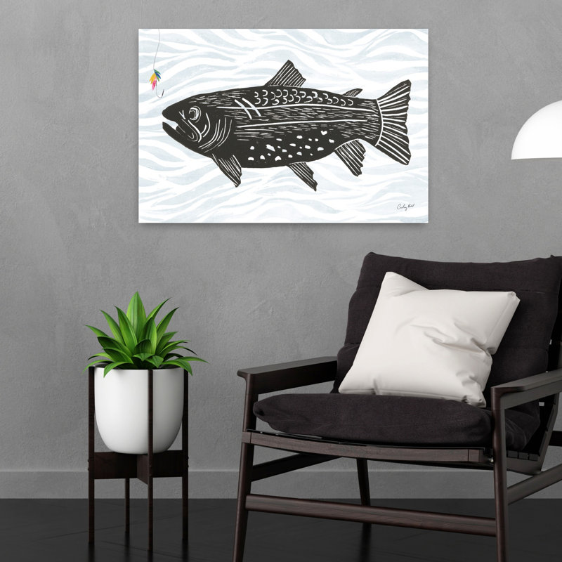 Poissons et crochets, H 24 po x l 16 po