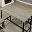 Ensemble de salle à manger élégant 5 pièces, hauteur du comptoir, design bicolore, structure métallique robuste et dessus de table pour intérieurs modernes.