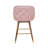 Grieteke 28'' Velvet Upholstered Bar Stool with Rubberwood Legs-1987071838
