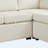 124.8" L-Shaped Convertible Sofa Bed With 2 Back Pillows, Dual USB Ports & Power Sockets-739363342