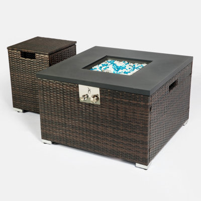 Jeanine Square Stainless Steel Propane Smokeless