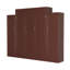 Lit escamotable, lit escamotable en bois avec 2 garde-robes et tablette de rangement, cadre de lit plateforme pliable multifonctionnel, aucun sommier tapissier requis-2098198859-2098198861