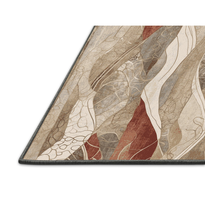 Echoed Glow Rug, Rectangle 5' x 8'