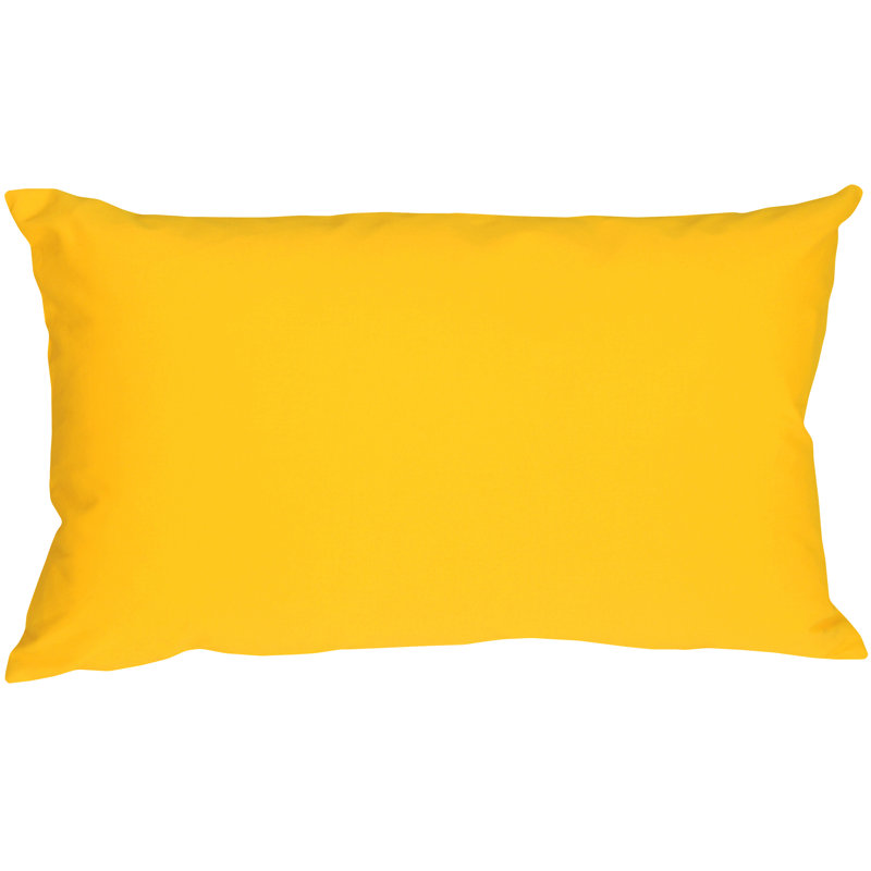 Caravan Lumbar Pillow, 12" H x 19" W x 6" D, Yellow