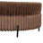 Crescent-Shaped Faux Fur Storage Ottoman-770304867
