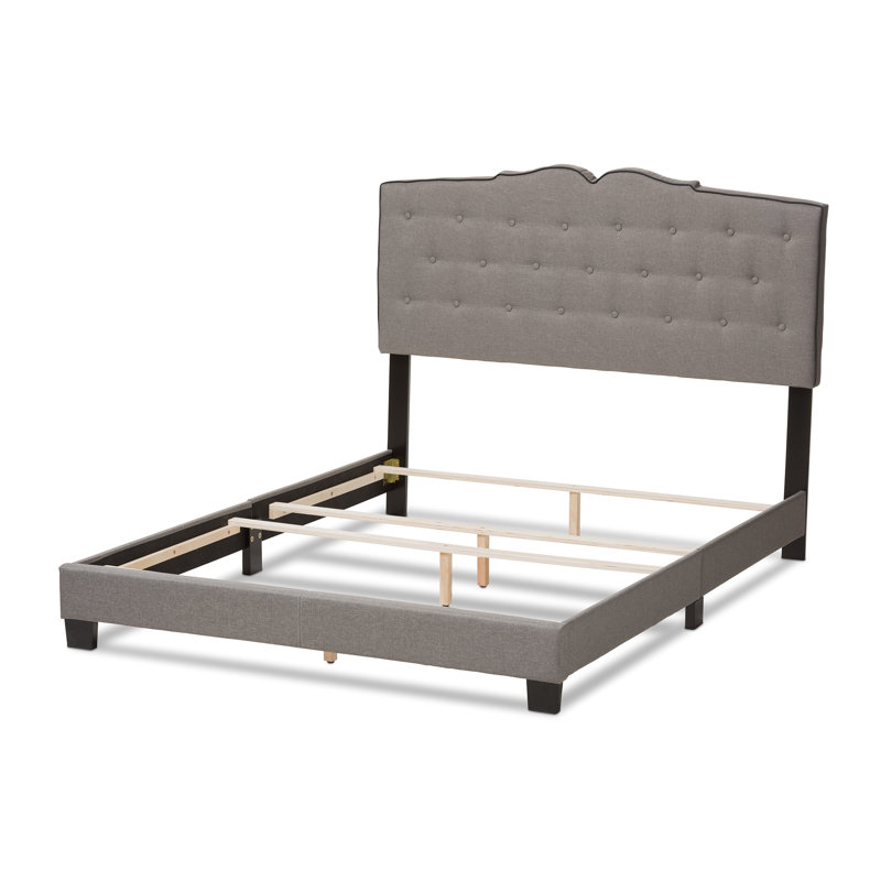 Gandert Upholstered Standard Bed, Beige, Queen