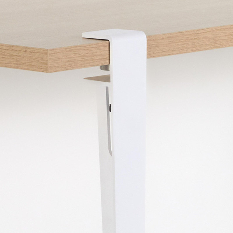 Table repas, Blanc, Brun, H 29,48 po x L 23,58 po x l 47,16 po