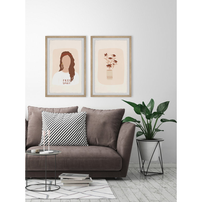 Free Spirit par Marmont Hill - ensemble de 2 reproductions de cadres photo, H 12 po x l 8 po