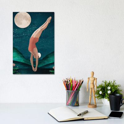 Dive by Laura Graves - Painting on Canvas