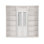 Demirhan Solid Wooden Library Bookcase H:223 W:222cm