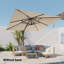 Parasol en porte-à-faux 120 po avec manivelle Fritsche-833398668