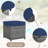 9 - Person Modular Patio Conversation Set with Cushions-1368862509