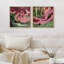 Abstrait, ensemble de 2 reproductions d'art sur toile encadrées botaniques encadrées-109881697-109881700