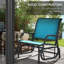 Ensemble de 2 fauteuils oscillants oscillants Outsunny Porch