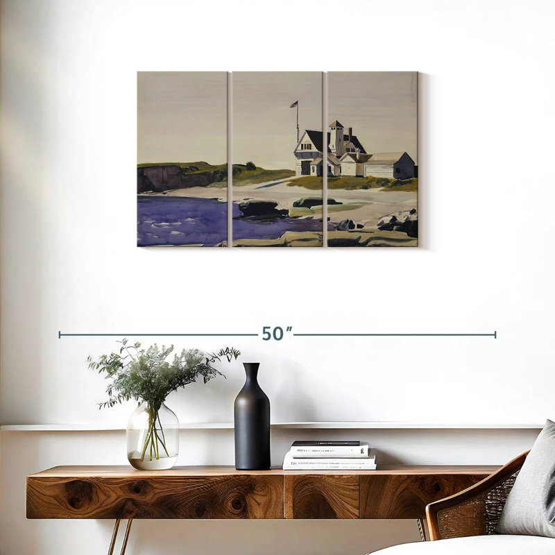 Tergel Coast Guard Station Two Lights Maine, 20" H x 33" W
