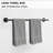 8-Pieces Black Bathroom Accessories Set, Stainless Steel Bathroom Hardware Set, Bath Towel Bar Set, Towel Racks For Bathroom Wall Mounted.