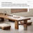 Brown Solid Wood Rectangular Coffee Table-108974048