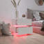 Table de chevet 2 tiroirs très brillante avec table de chevet à lumière RVB avec contrôle Bluetooth