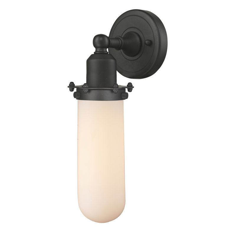 Eleanor Armed Sconce, Matte White, Oil Rubbed Bronze