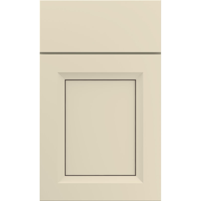 Dwelling Cranbrook Door Sample, Parchment w/Stone Glaze, Maple