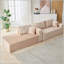 Compression Sectional Couch with Comfy Chaise, Boneless L Shape Sofa for Living Room and Bedroom, Minimalist Modular Sleeper-164736719