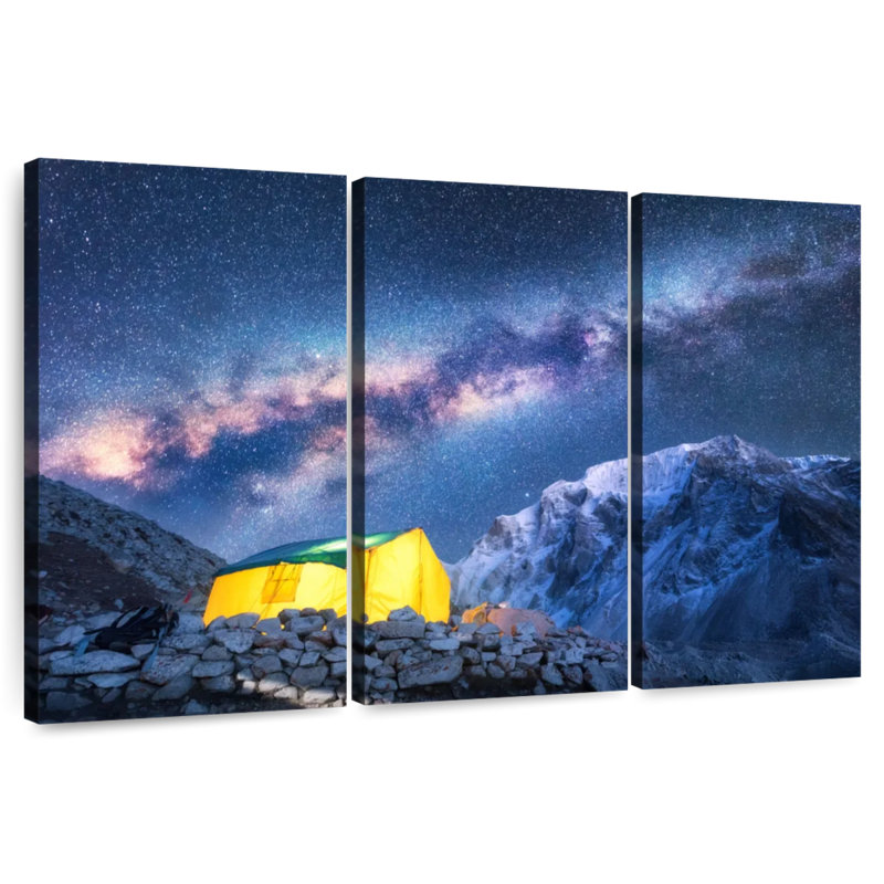 Oberle Milky Way Over Camping Tent, 24" H x 38" W