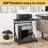 2-Tier Adjustable Height Computer Tower Stand With Lockable Wheels, Mobile PC Workstation For Home Office, Multifunctional CPU Holder With Storage Space