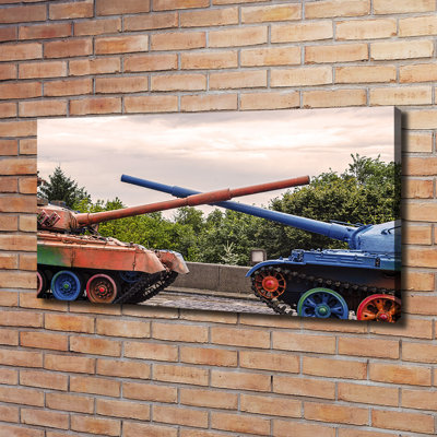 Two Tanks - Wrapped Canvas Print