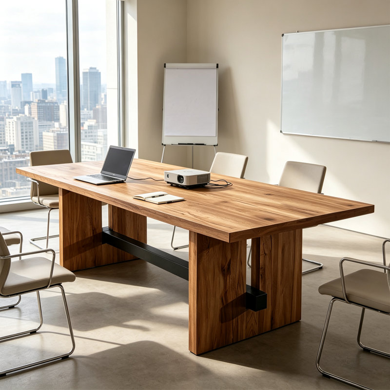 Petite table de conférence Modern Modern, H 29,53 po x L 55,12 po x l 27,56 po