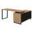 Aijalon Computer Desk, Home Office, Corner, Storage Drawers, L Shape, Work, Laptop, Metal-1913402046