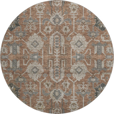 Premium Machine Washable Prisco Paprika Rug