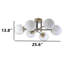 Plafonnier semi-encastré 6 lumières Spoutnik-1399098801-1399098815