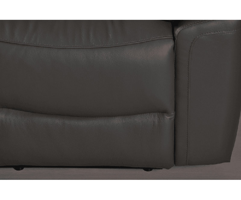 Amarien Genuine Leather Electric Power Recliner 2 Seater, Grey