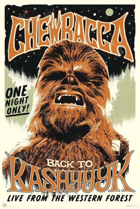 https://assets.wfcdn.com/im/48812009/compr-r85/2141/214130583/rolled-poster-star-wars-chewbacca-one-night-only-on-paper-print.jpg