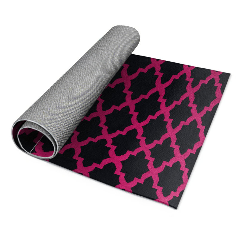 Tapis gris intérieur et extérieur Trellis, Rectangle 4pi x 6 pi