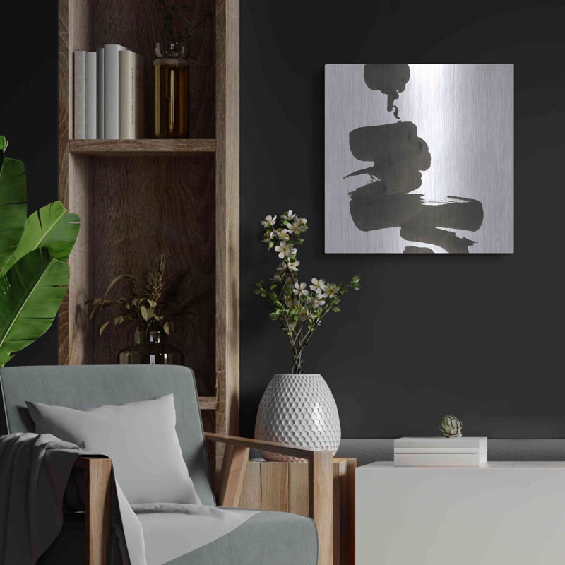 Brayden Studio «Swash IV» par Chris Paschke, art mural en métal, H 24 po x l 24 po