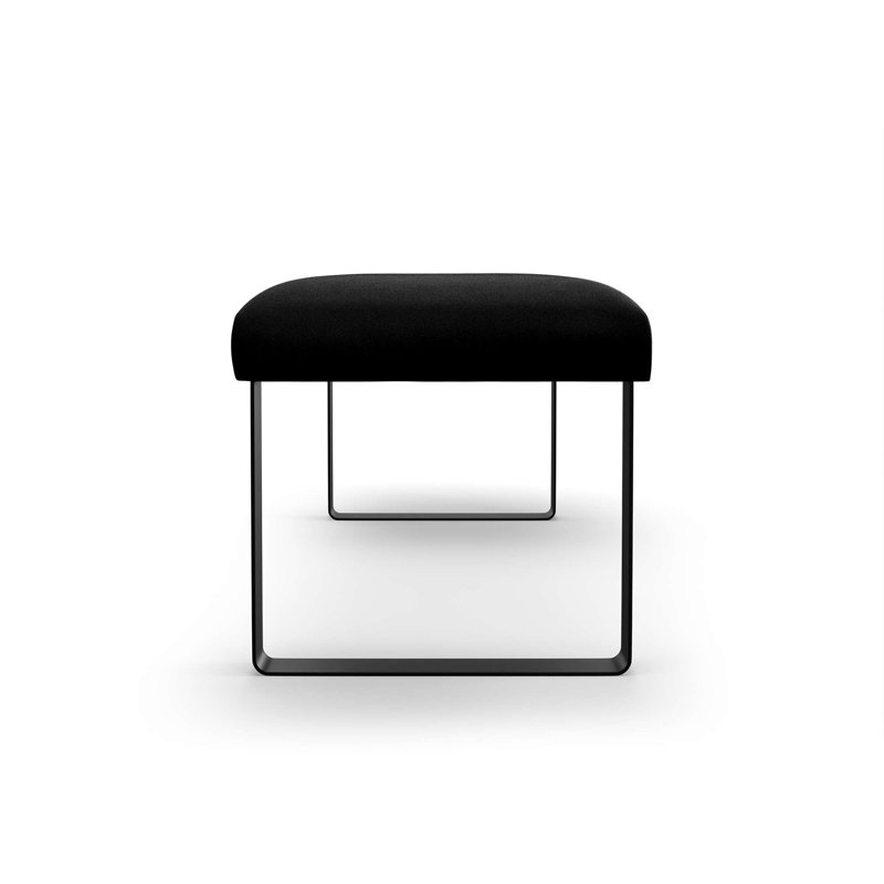 Naquaria Upholstered Bench, Black