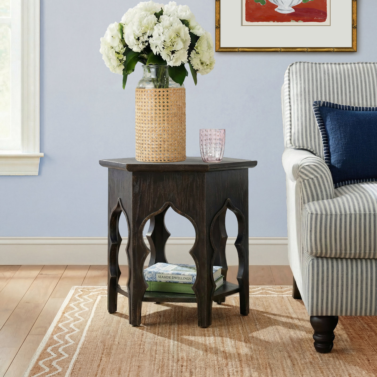Alcy 26" End Table, Black
