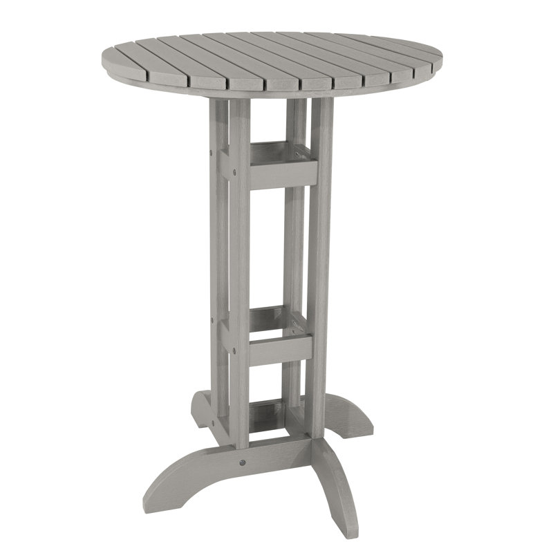 Table de salle à manger ronde, Gris havre, 30"