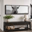 «Animals Highland Cow», portrait en noir et blanc sur toile-98042248-111176951