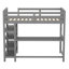 Lit mezzanine en bois massif avec tablettes Gerlean par Harriet Bee-2019763033-2019763034