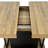 Rectangle Extendable Dining Table For 6-10 People Aged Effect Wood And Black 160-200 Cm-92142893-92142895